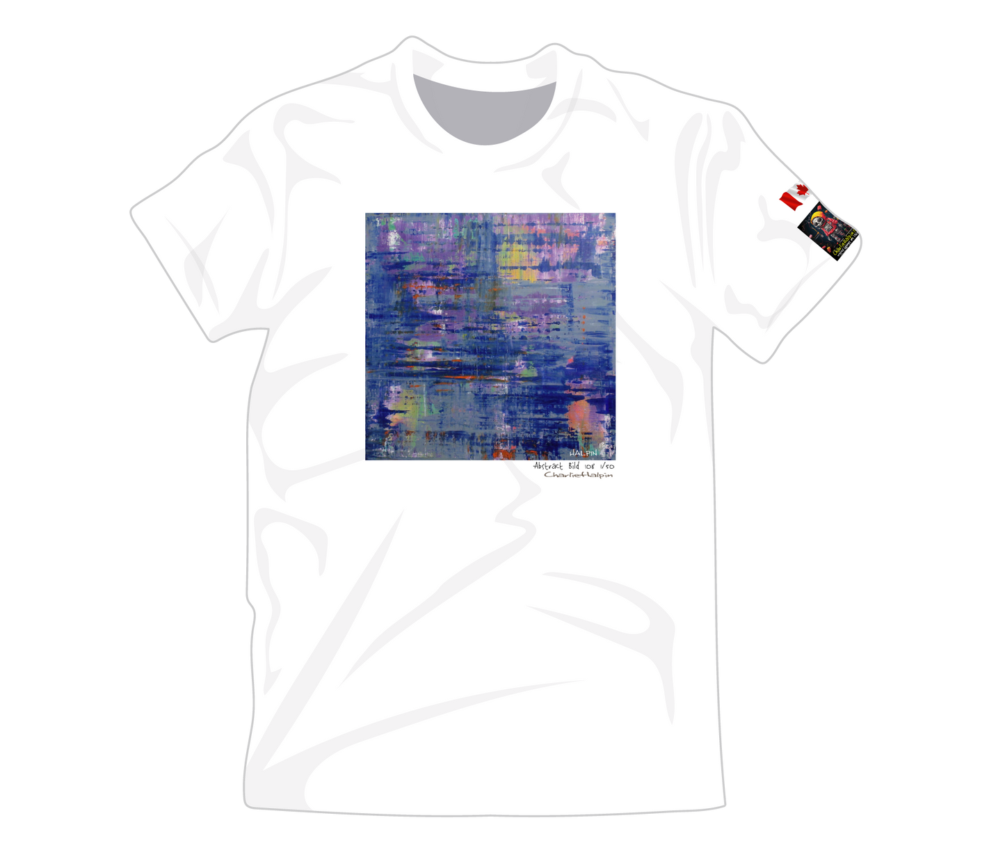 Abstract Bild #108 by the Artist Charlie Halpin from a 5'x5' oil Painting