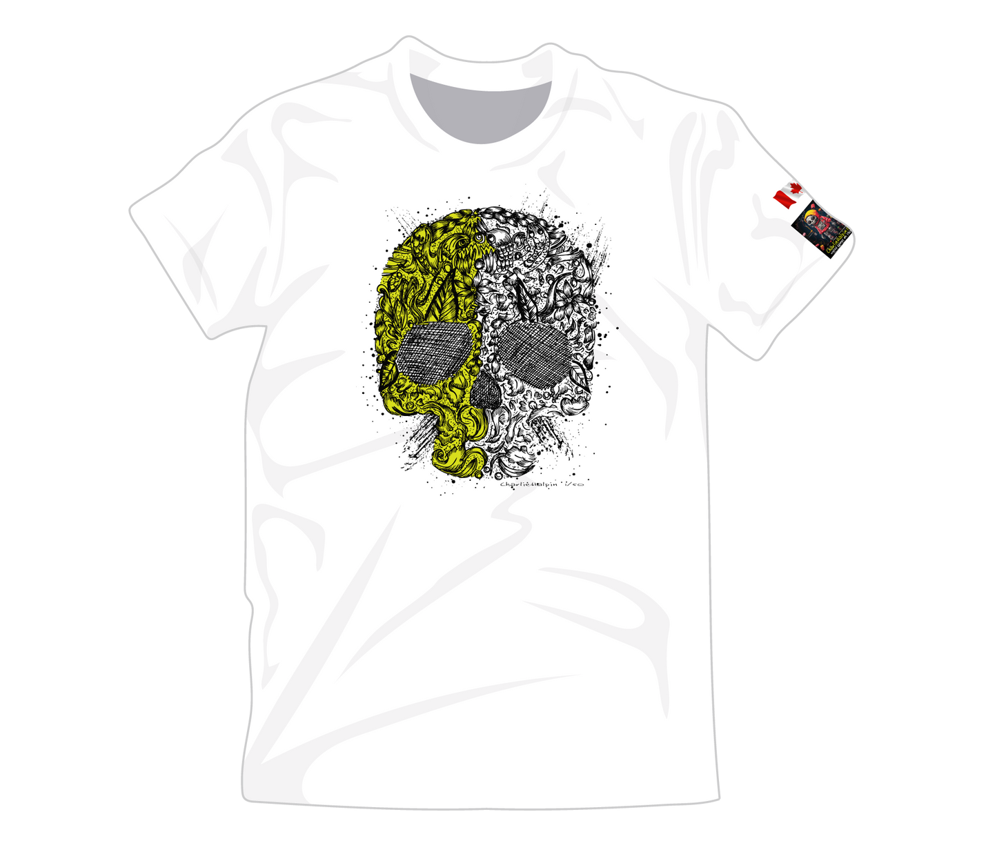 Skull #121 bt the Artist Charlie Halpin